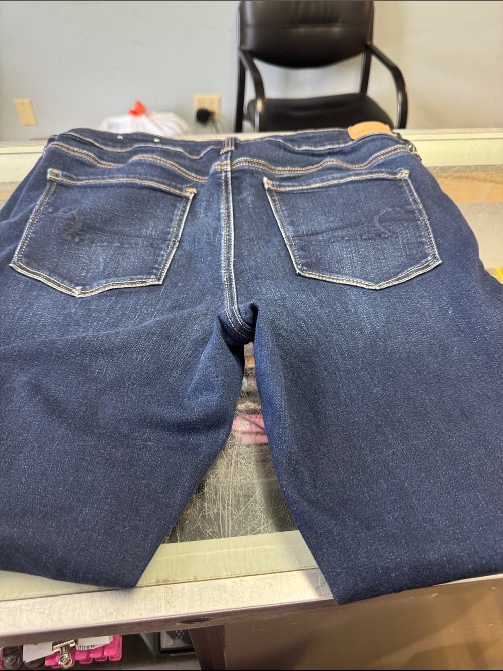 American Eagle Outfitters Dark Blue Straight Jeans